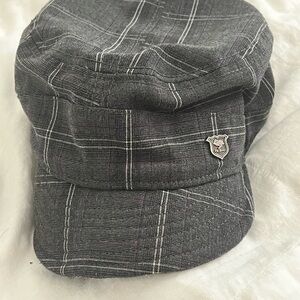 Peter Grimm Gray Plaid Cap
